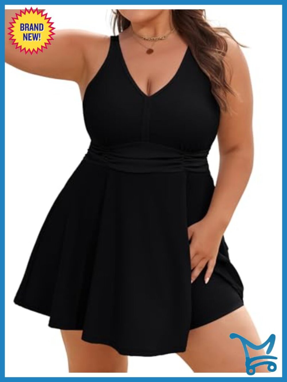 Plus Size Tankini Swimsuits Two Piece Tummy Control Bathing Suit